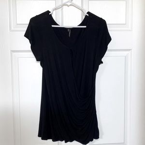 Faux wrap/ keyhole shirt